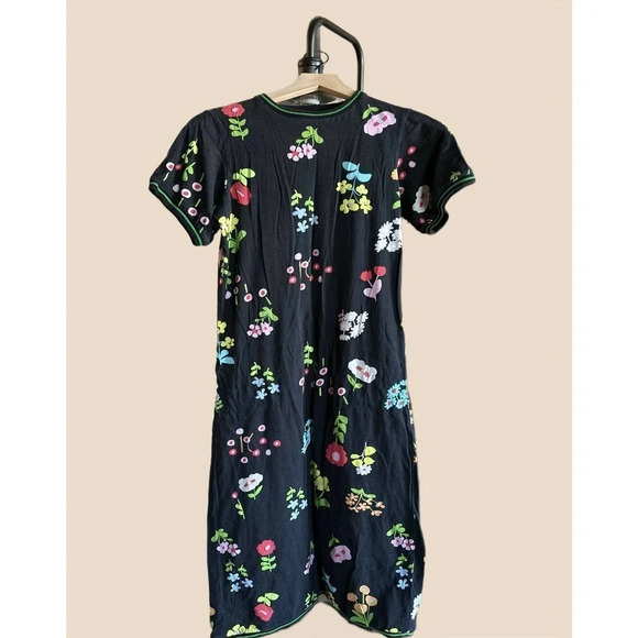 Cynthia Rowley Raya Tee Midi Dress - Floral - Black Multi/Black Floral - Picture 5 of 8